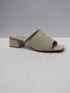 Klapki damskie na obcasie (36-41) 0680 BEIGE