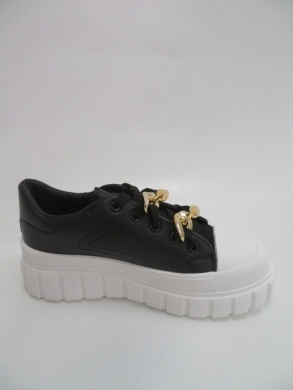 Sneakersy damskie niskie (36-41) VL157 BLACK