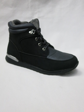 Botki chłopięce ocieplane (32-37) F828 BLACK
