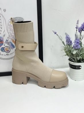 Kozaki damskie na obcasie (36-41) RXJ180 KHAKI