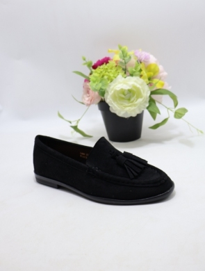 Mokasyny damskie na płaskim (36-41) G480 BLACK