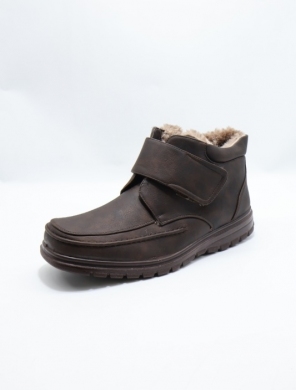 Botki męskie ocieplane (40-46) E4555-2 BROWN