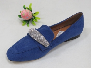 Mokasyny damskie na płaskim (36-41) 100-261 BLUE