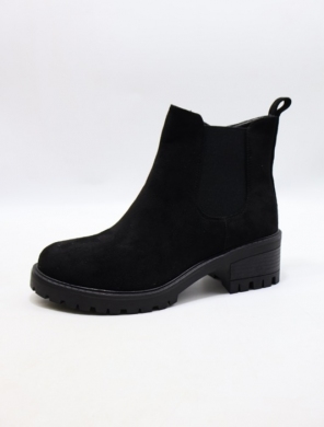 Botki damskie na obcasie (36-41) 6882-pa black