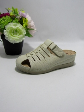 Klapki damskie na koturnie (36-41) JL816 BEIGE
