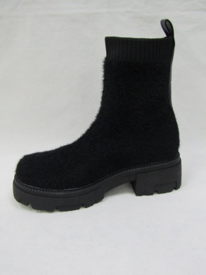 Kozaki damskie na płaskim (36-41) NS267 BLACK