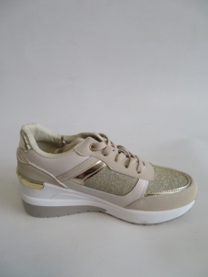 Buty sportowe damskie na koturnie (36-41) 8030 BEIGE
