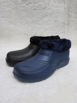 Kalosze damskie ocieplane (37-42) L1528 BLACK/NAVY