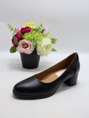 Czółenki damskie na obcasie (36-41) YCC-112 BLACK