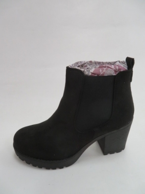 Botki damskie jesienne na obcasie (36-41) XT06SU BLACK