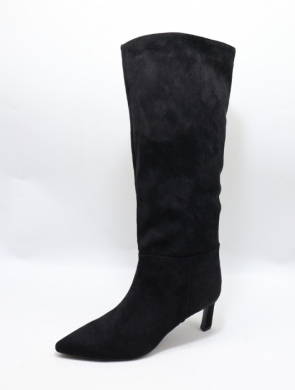 Kozaki damskie ocieplane na szpilce (36-41) 9937 BLACK