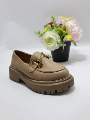 Mokasyny damskie na płaskim (36-41) H8-309 KHAKI