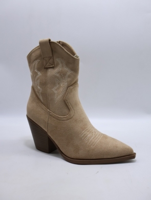 Botki damskie na obcasie (36-41) BM122 KHAKI