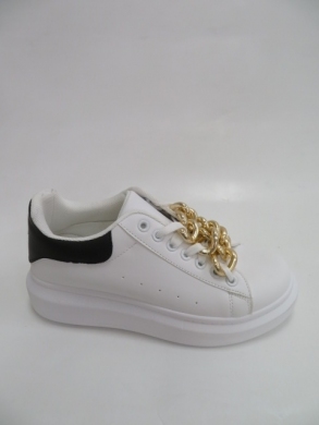 Sneakersy damskie niskie (36-41) 2830 WH/BLACK