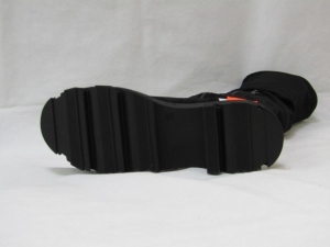 Kozaki damskie na płaskim (36-41) 5709 BLACK