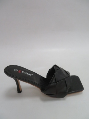 Klapki damskie na obcasie (36-41) T368 BLACK