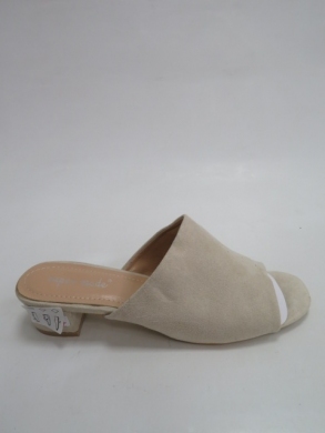 Klapki damskie na obcasie (36-41) 2189 BEIGE
