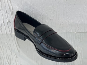 Mokasyny damskie na płaskim (36-41) GD-FL713 BLACK/RED