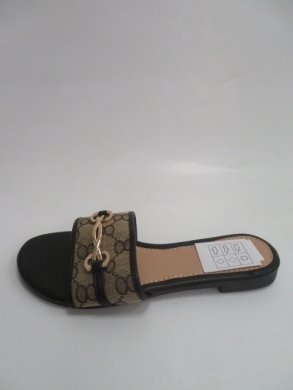 Klapki damskie na płaskim (36-41) 0-84 BLACK