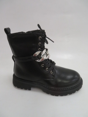 Botki dziewczęce ocieplane (31-36) 7354-3B BLACK