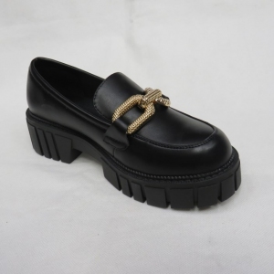Mokasyny damskie na płaskim (36-41) UK130 BLACK