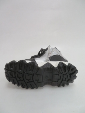 Botki dziewczęce ocieplane (26-31) H267 BLACK/SILVER