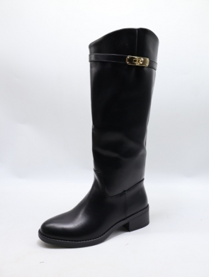 Kozaki damskie na płaskim (36-41) 68330 BLACK