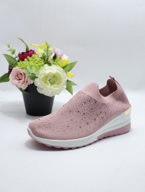 Buty sportowe damskie na koturnie (36-41) FM20 PINK