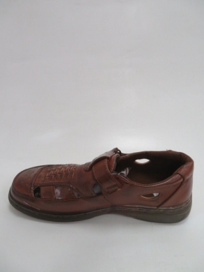 Półbuty męskie -skórzane (41-46) 7301 BROWN