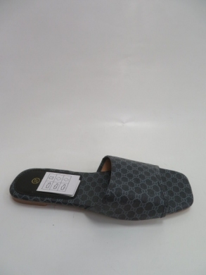 Klapki damskie na płaskim (36-41) 216 BLACK