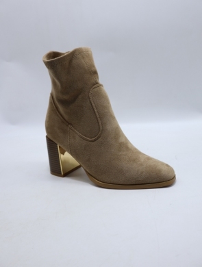 Botki damskie na obcasie (36-41) 6321A KHAKI