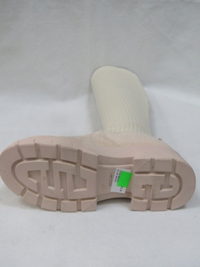Kozaki damskie na płaskim (36-41) VL195 BEIGE