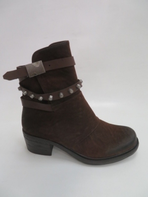 Botki damskie jesienne na obcasie (36-41) ST69 BROWN