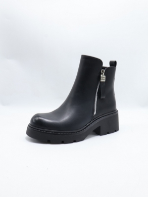 Botki damskie ocieplane na obcasie (36-41) 6080-1