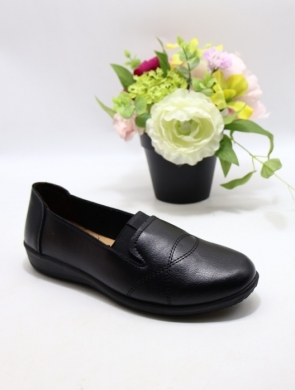 Półbuty damskie na płaskim (37-42) A10 BLACK