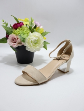Sandały damskie na obcasie (36-41) 0633 BEIGE