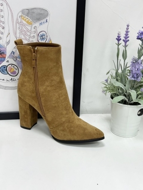 Botki damskie na obcasie (36-41) E5133-6 YELLOW