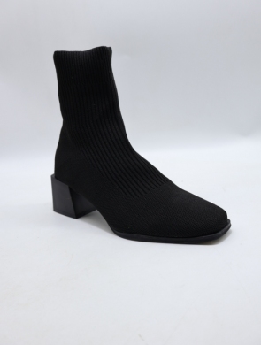 Botki damskie na obcasie (36-41) 9503A BLACK