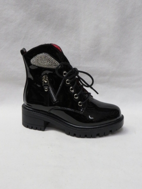 Botki dziewczęce ocieplane (28-35) T2007M BLACK