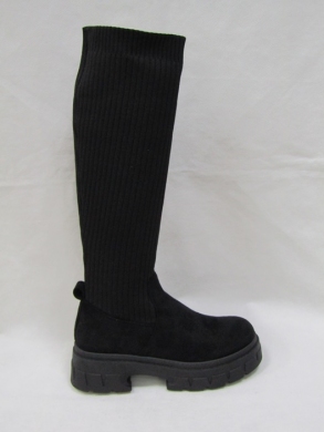 Kozaki damskie na płaskim (36-41) VL195 BLACK