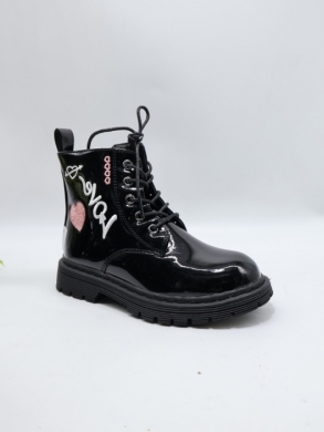 Botki dziewczęce ocieplane (25-30) 8926B BLACK