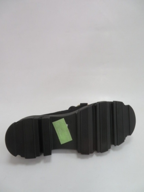 Mokasyny damskie na koturnie (36-41) G358 BLACK