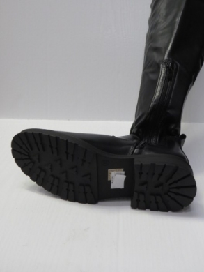 Kozaki damskie na płaskim (36-41) QT80 BLACK