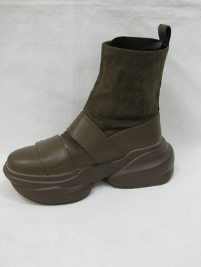 Kozaki damskie na płaskim (36-41) JJ07 GREEN