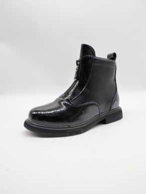 Botki dziewczęce ocieplane (32-37) W-19 BLACK