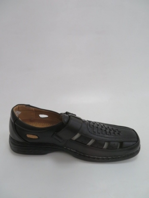 Półbuty męskie -skórzane (40-46) 3847-1 BLACK