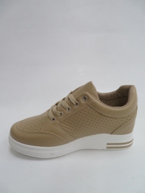 Buty sportowe damskie na koturnie (36-41) AB887 KHAKI