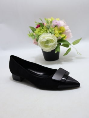 Czółenki damskie na obcasie (36-41) 4500-5 BLACK