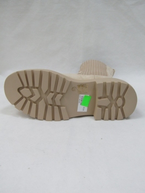 Kozaki damskie na płaskim (36-41) JJ27 BEIGE