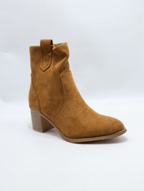 Botki damskie na obcasie (36-41) F6260 CAMEL